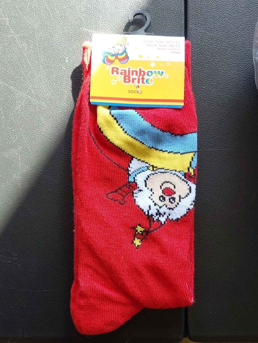 Rainbow Brite Red Kids Character Crew Socks